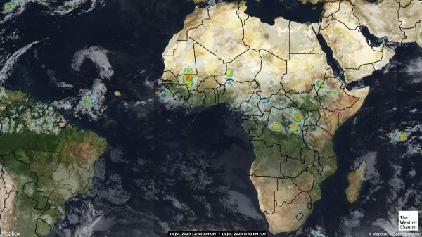 Sao Tome i Principe Vremenska prognoza, Satelitska karta vremena 