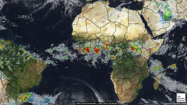 ساو تومي وبرينسيبي خريطة الطقس سحابة 