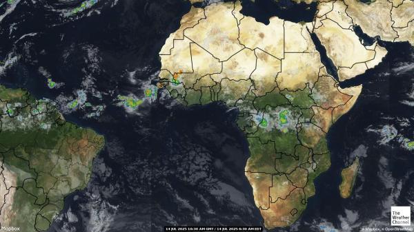 São Tomé and Príncipe Weather Cloud Map 