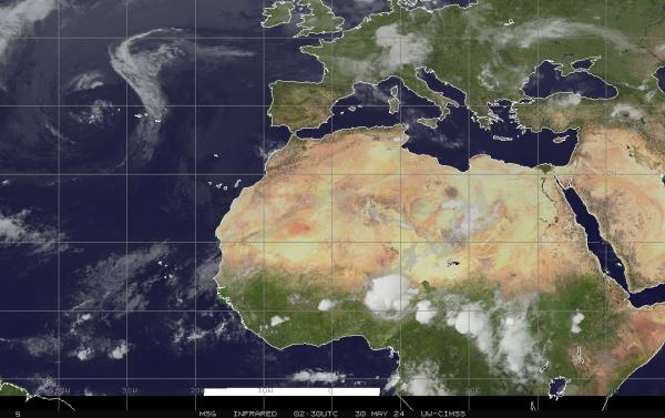 Saudi Araabias Ilm pilv kaart 