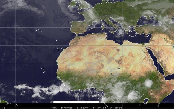 سعودی عرب موسم بادل کا نقشہ 