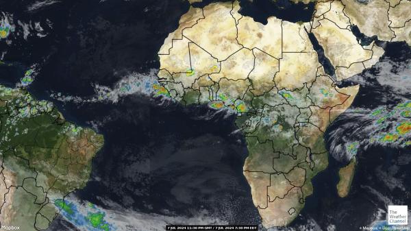 السنغال خريطة الطقس سحابة 