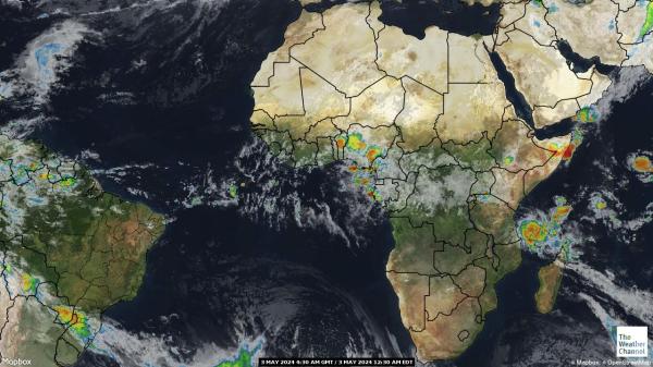 塞内加尔 天气云图 