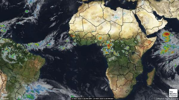 Sierra Leone Ilm pilv kaart 