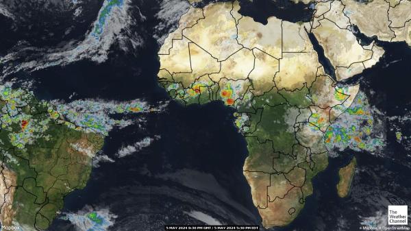 Sierra Leone Mapa oblačnosti počasia 