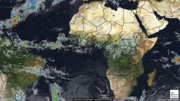 Sierra Leone Ilm pilv kaart 
