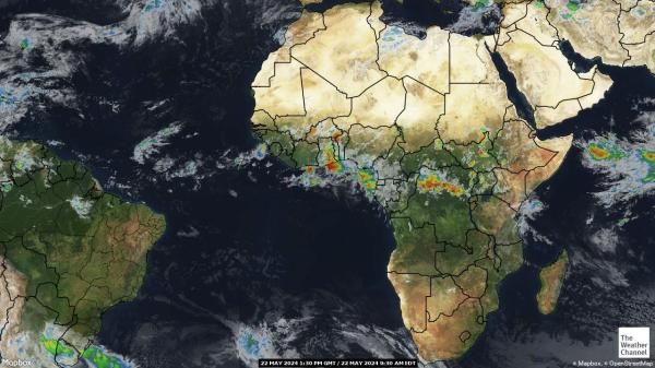 Sierra Leone Väder moln karta 