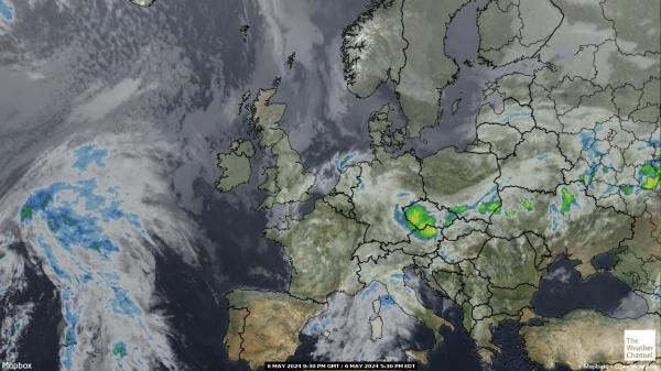 Slovakia Weather Cloud Map 