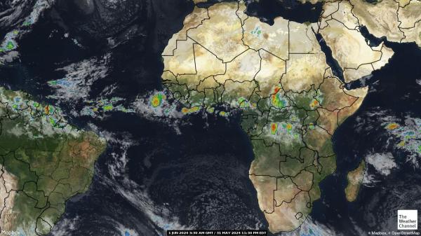 Somalia Sää pilvi kartta 