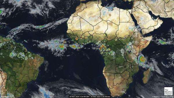 Somalia Wetter Wolke Karte 