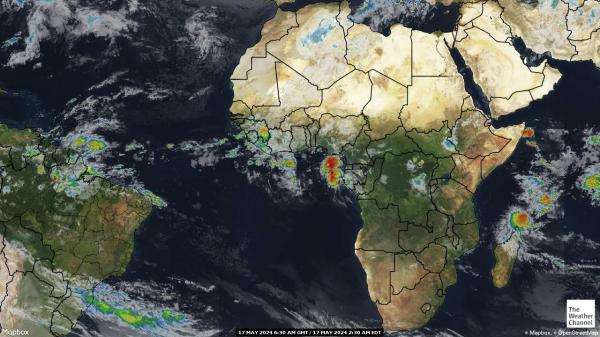 Somalia Mapa del tiempo pronóstico nube 