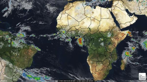 جنوب أفريقيا خريطة الطقس سحابة 