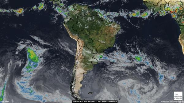 America de Sud Hartă starea vremii nor 