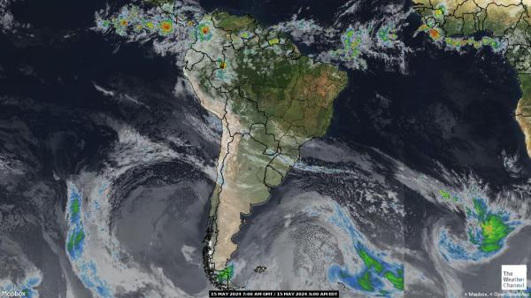 أمريكا الجنوبية خريطة الطقس سحابة 
