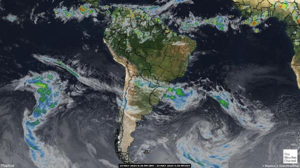 南美洲 天气云图 