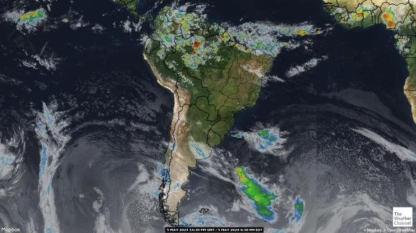 أمريكا الجنوبية خريطة الطقس سحابة 