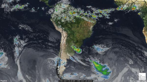 Južna Amerika Vremenska prognoza, Satelitska karta vremena 