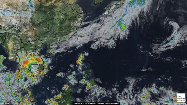 Güney Kore Hava bulut haritası 
