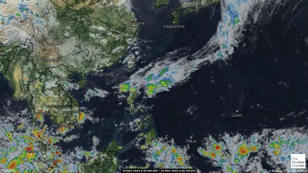 Јужна Кореја Временска прогноза, карта 