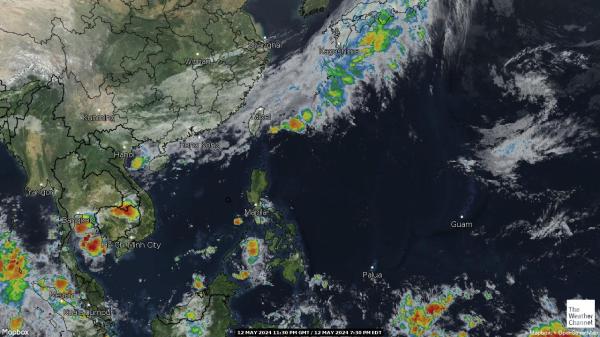 South Korea Weather Cloud Map 