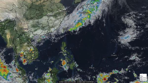 Nam Triều Tiên Bản đồ thời tiết đám mây 