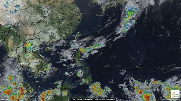 South Korea Weather Cloud Map 