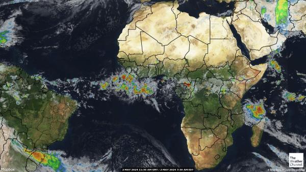 Судан времето облачна карта 