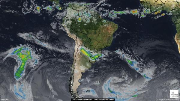 Suriname Peta Cuaca awan 