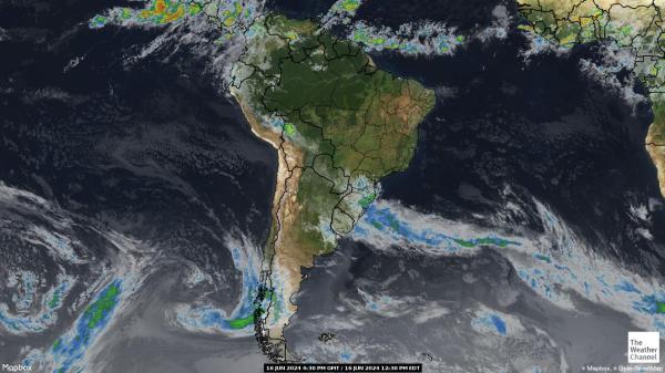 Suriname Meteo nuvola mappa 