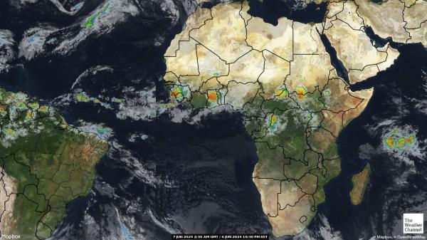 Swaziland Weather Cloud Map 
