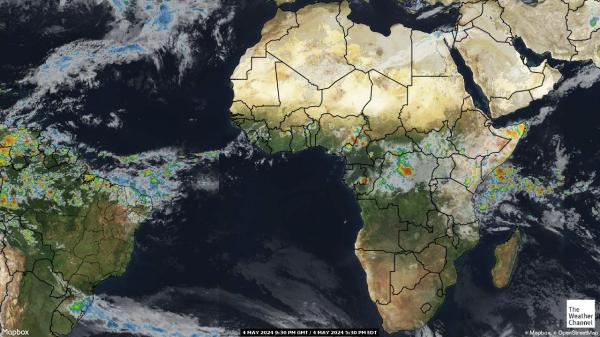 Swaziland Weather Cloud Map 