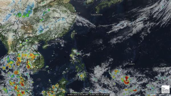 Taiwan Peta Cuaca awan 