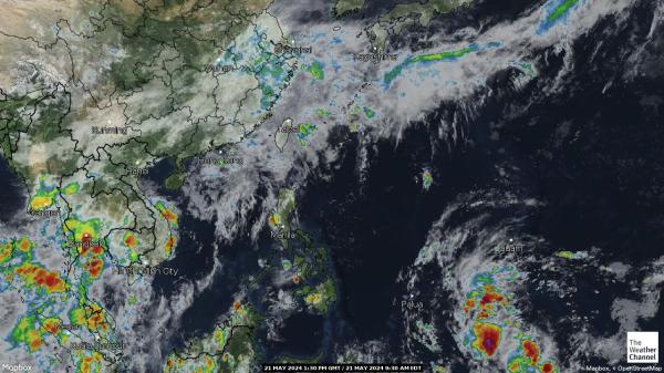 Taiwan Meteo nuvola mappa 