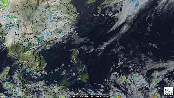 تايوان خريطة الطقس سحابة 