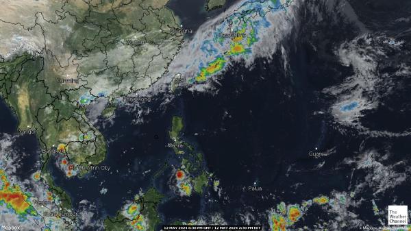 Тайвань Погода облако карту 