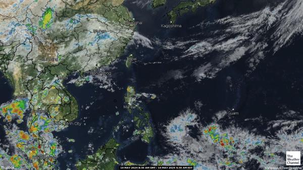 Taiwán Mapa del tiempo pronóstico nube 
