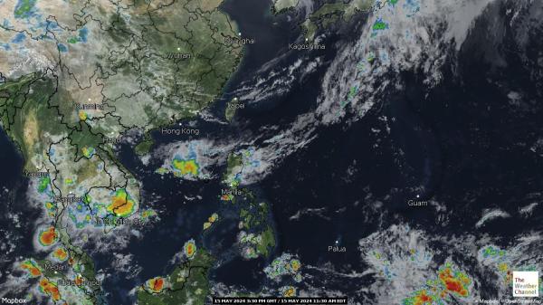 Taiwan Väder moln karta 
