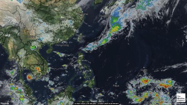 Thailand Peta Cuaca awan 
