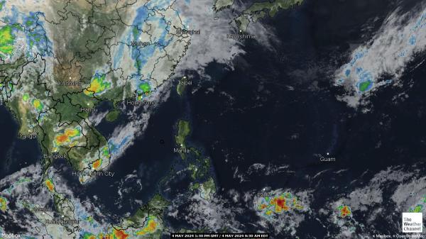 Thailand Previsão do tempo nuvem mapa 