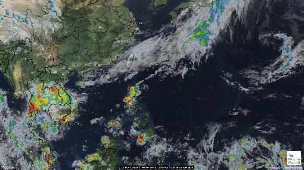 Thailand Meteo nuvola mappa 