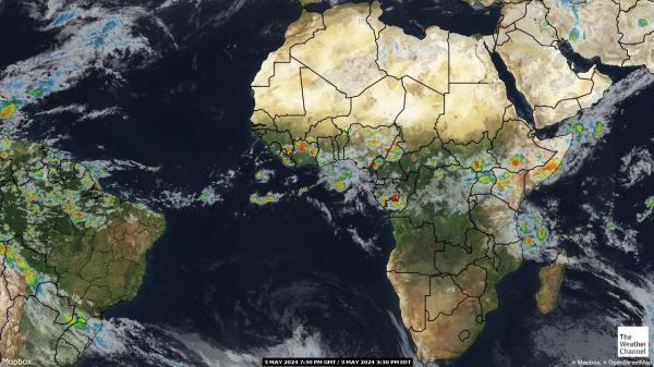 Togo Weather Cloud Map 