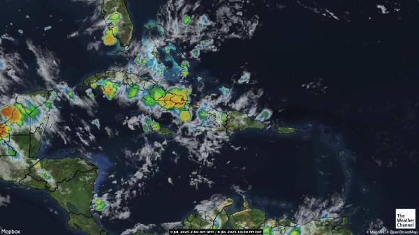 Trinidad in Tobago Vremenska obmorska karta 