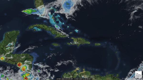Тринидад и Тобаго времето облачна карта 
