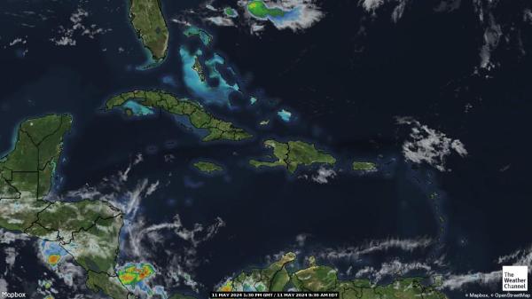 ٹرینیڈاڈ اور ٹوباگو موسم بادل کا نقشہ 