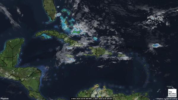 ترينيداد وتوباغو خريطة الطقس سحابة 