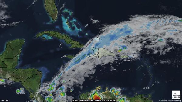 Trinidad și Tobago Hartă starea vremii nor 