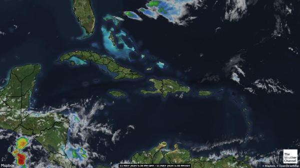 Trinité-et-Tobago Météo nuage carte 