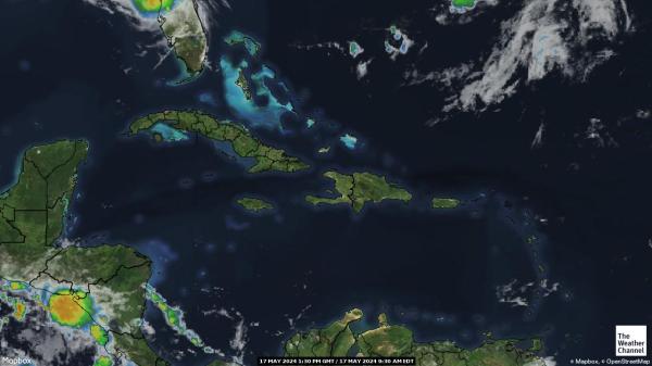 Тринидад и Тобаго Погода облако карту 