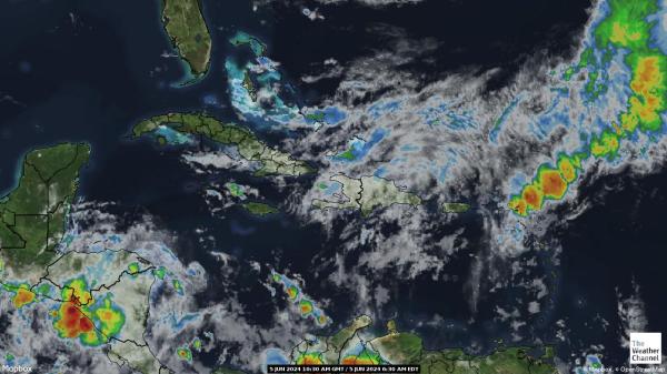 ٹرینیڈاڈ اور ٹوباگو موسم بادل کا نقشہ 