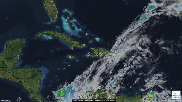 特立尼达和多巴哥 天气云图 